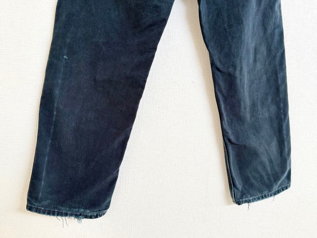 超スペシャル 30X32 W30 カーハート ダブルニー パンツ ブラック 黒