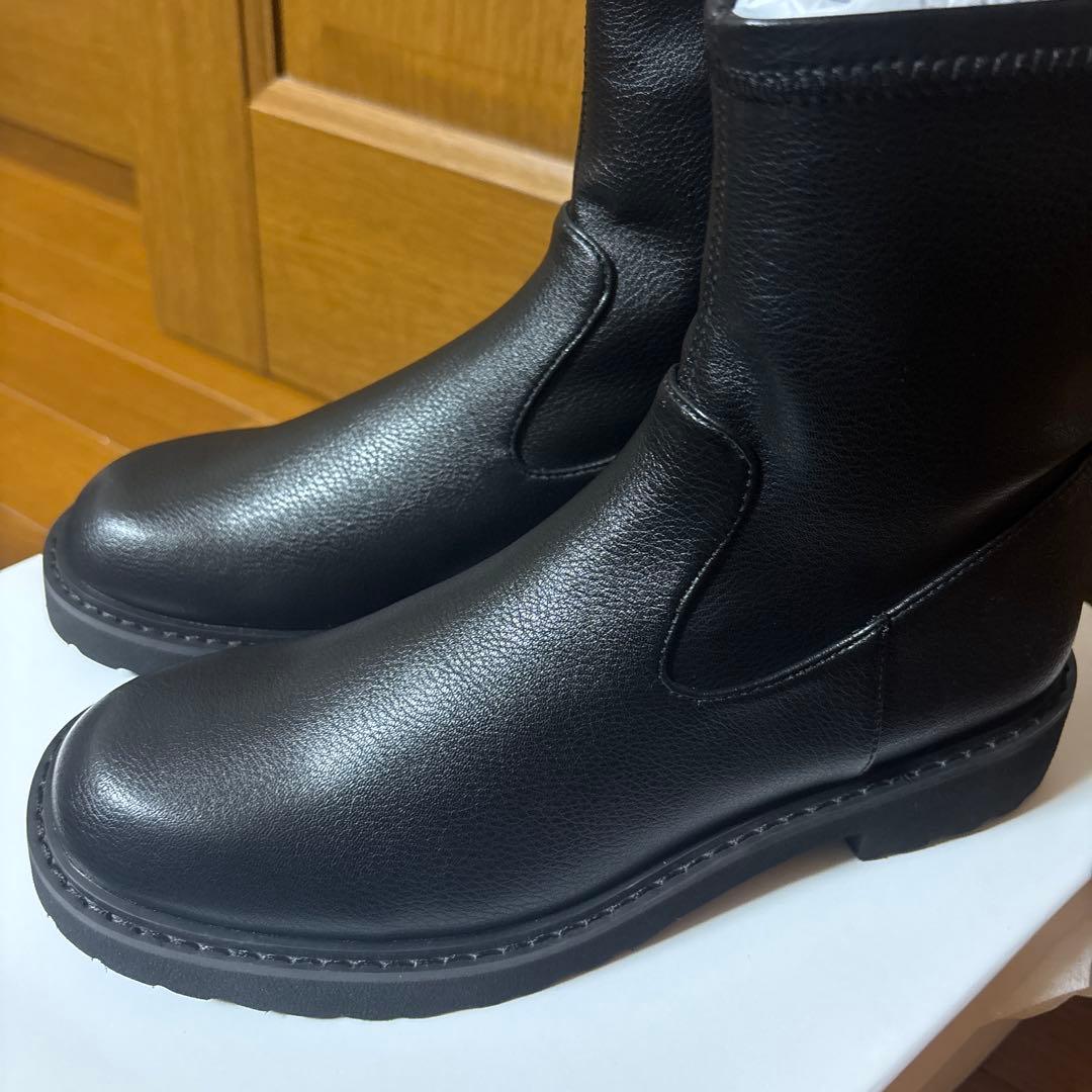 LE TALON 3.5cmトラックソールフィットショートブーツ　Mサイズ