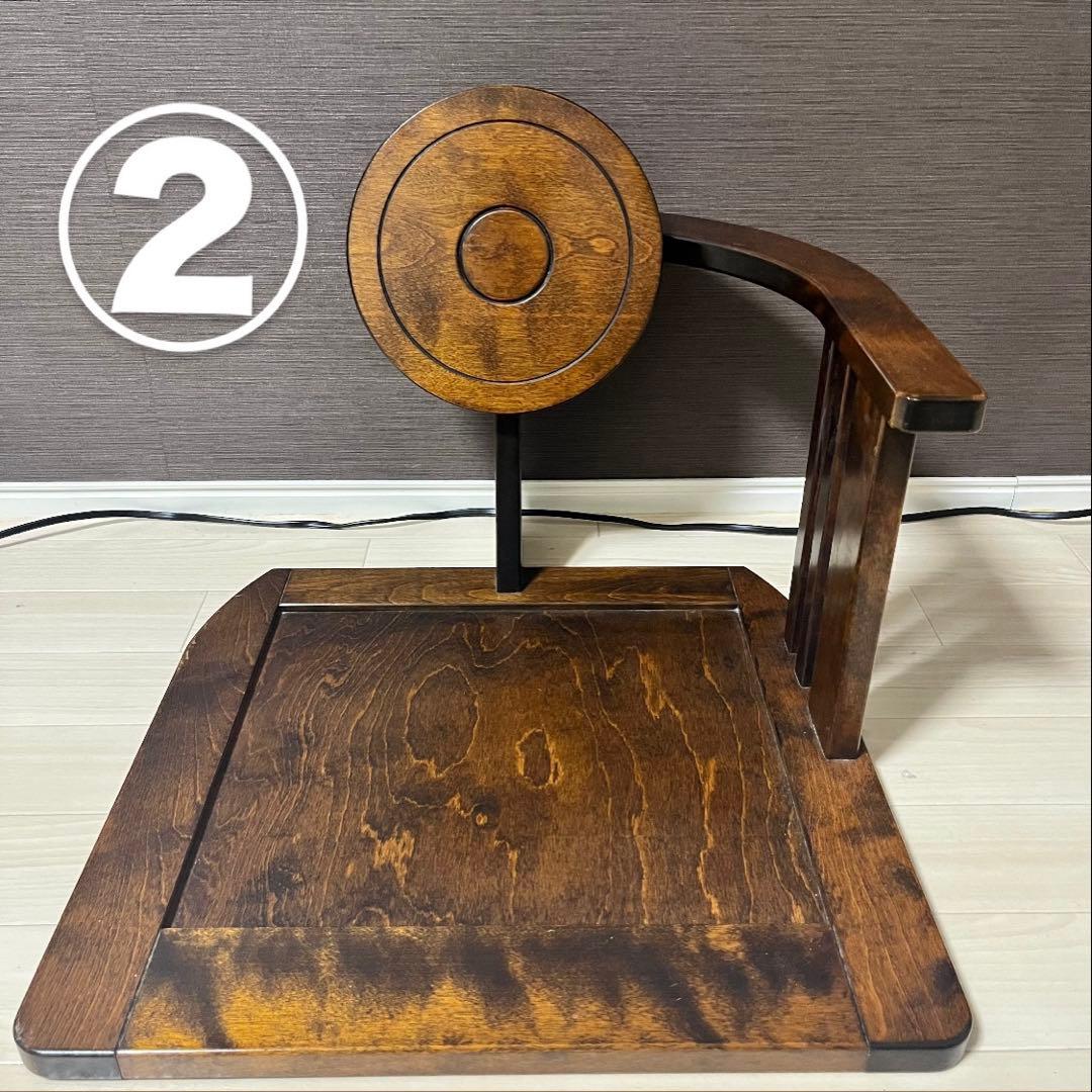 希少　星野民藝 座椅子 二脚セット 民芸家具 無垢材 和家具　星野民芸