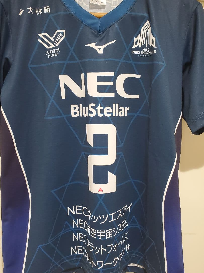 NECレッドロケッツ 佐藤淑乃 直筆サイン入りユニフォーム バレーボール日本代表