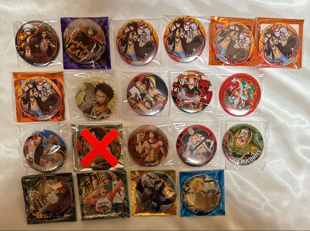 ワンピース 缶バッジ まとめ