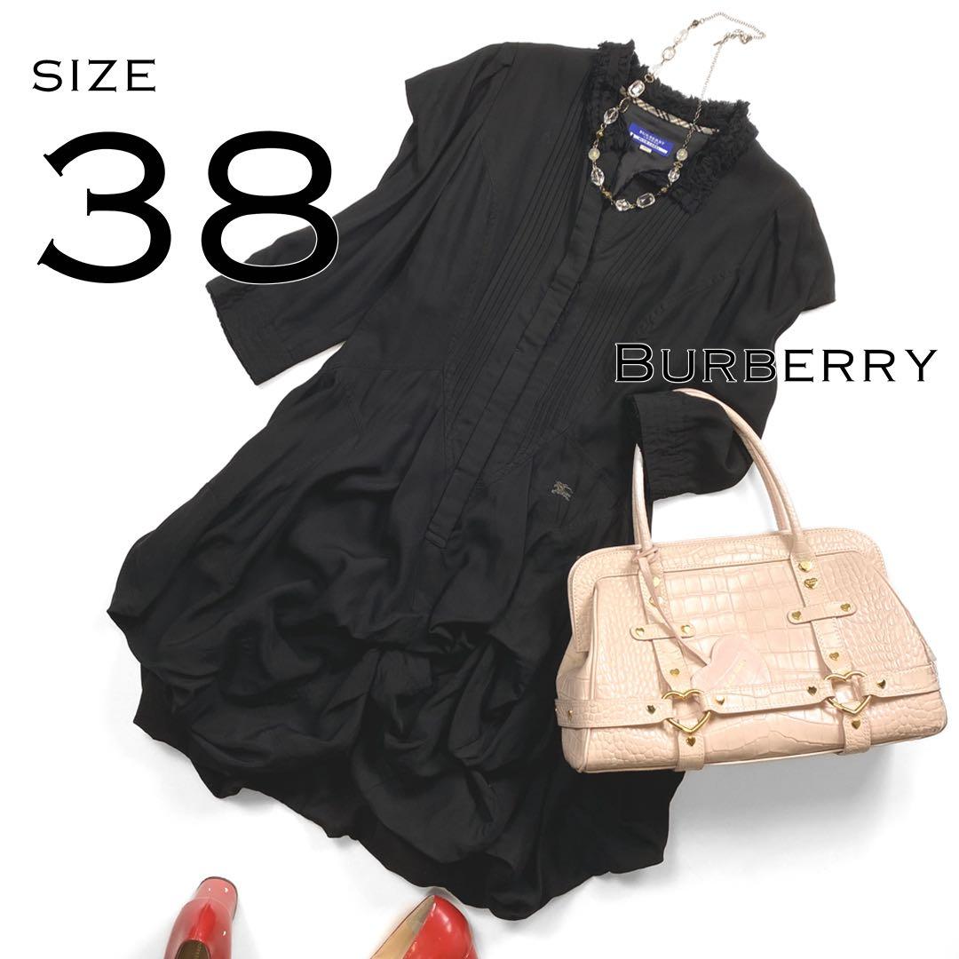専用【美品】Burberryバーバリーリヨセルイレヘムピンタックシャツワンピース