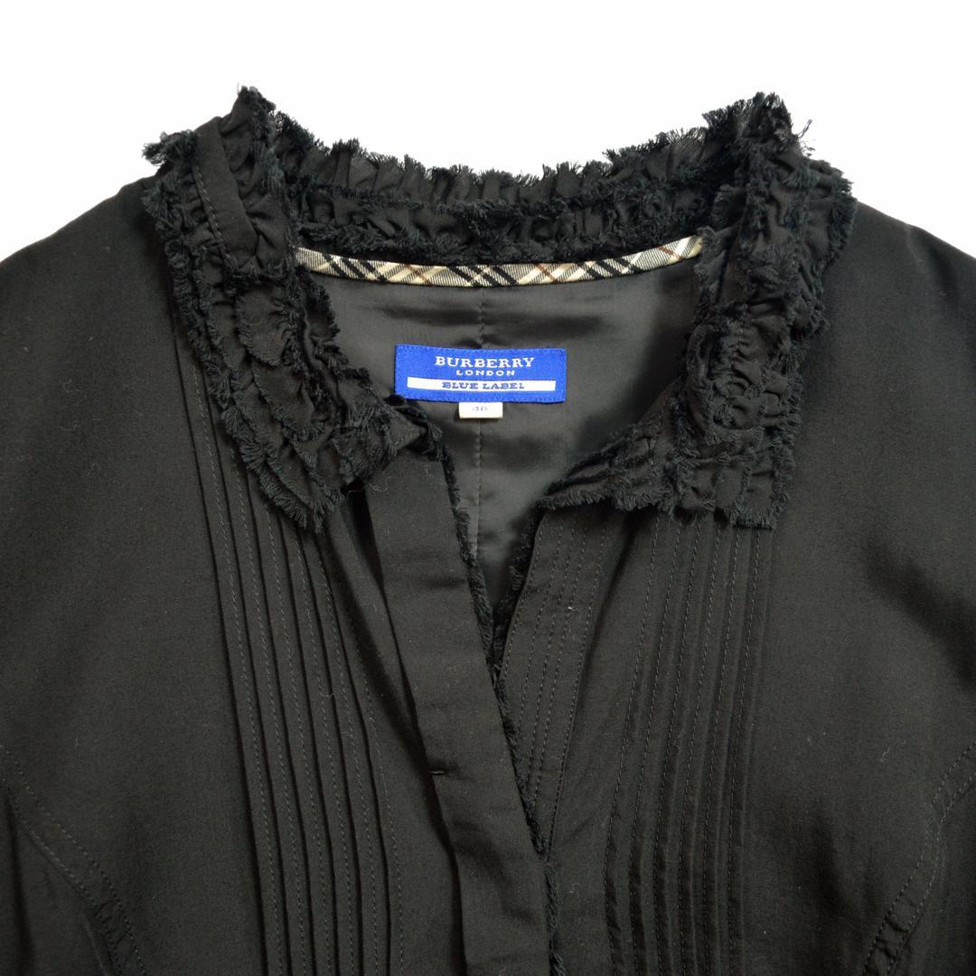 専用【美品】Burberryバーバリーリヨセルイレヘムピンタックシャツワンピース