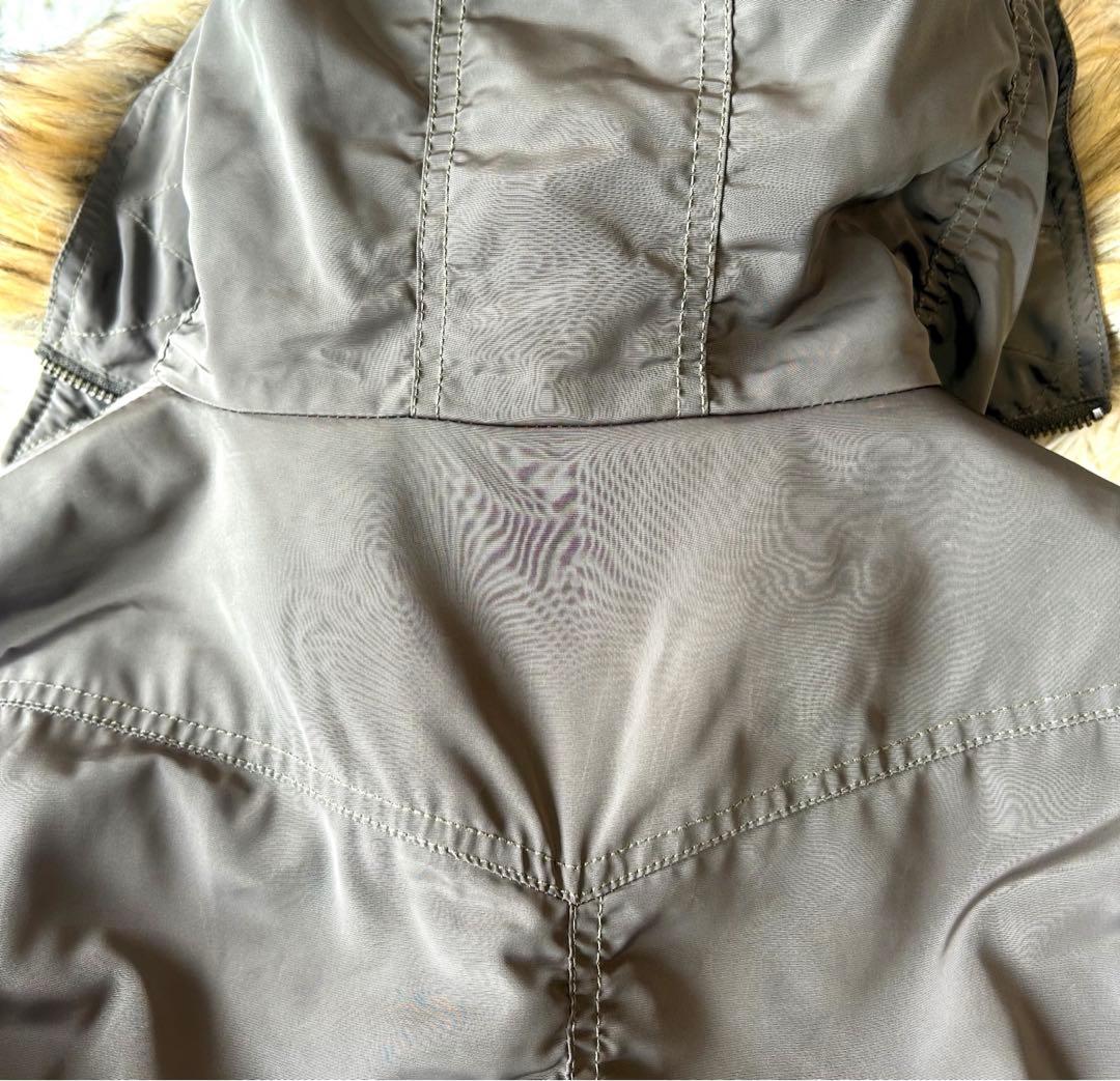 美品　AVIREX アヴィレックス N-3Bミリタリーモッズコート ファー　L