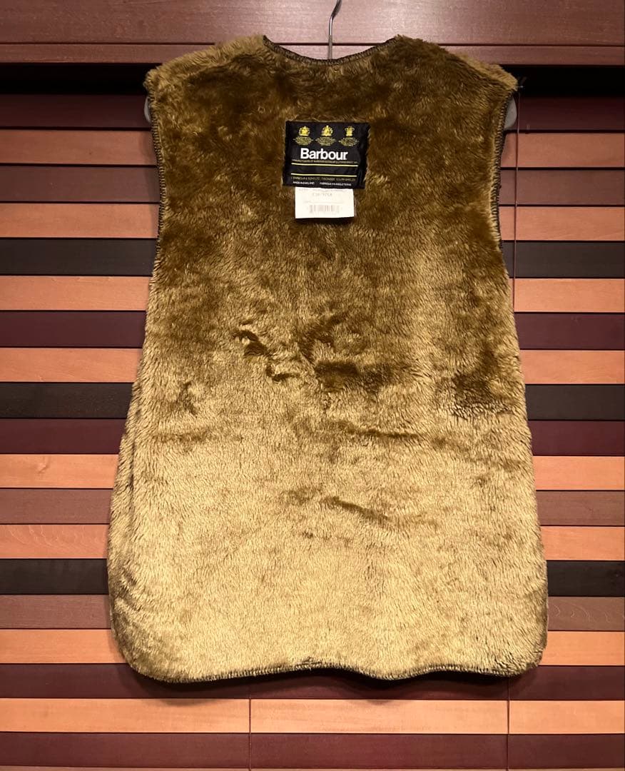 【38】 90s ビンテージ バブアー ボアライナー ベスト