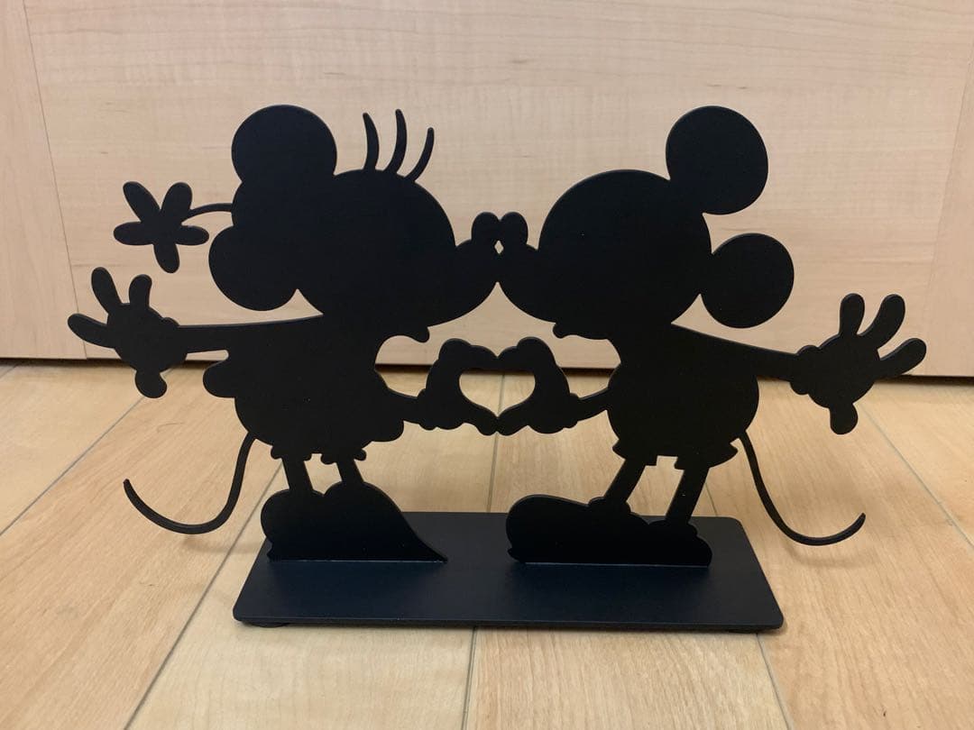 ミッキー＆ミニー　アイアンシルエット　オブジェ　ブラック