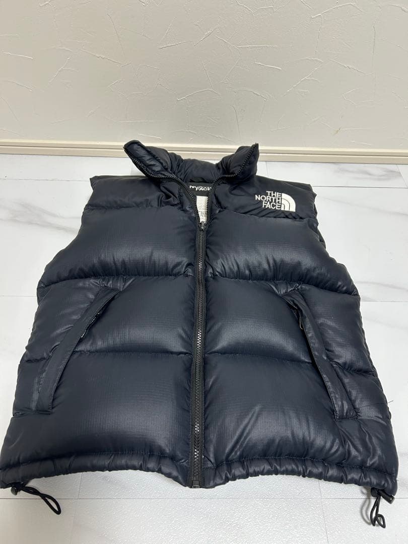 激美品❗️THE NORTH FACE ブラック ダウンベスト　ヌプシ