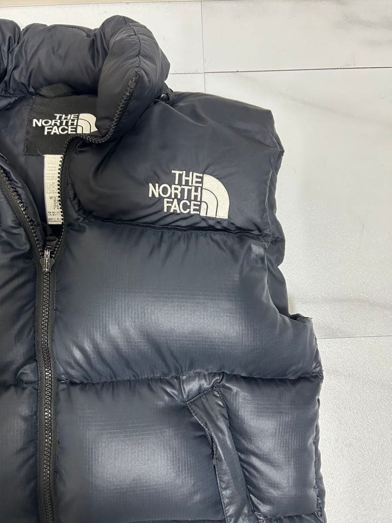 激美品❗️THE NORTH FACE ブラック ダウンベスト　ヌプシ