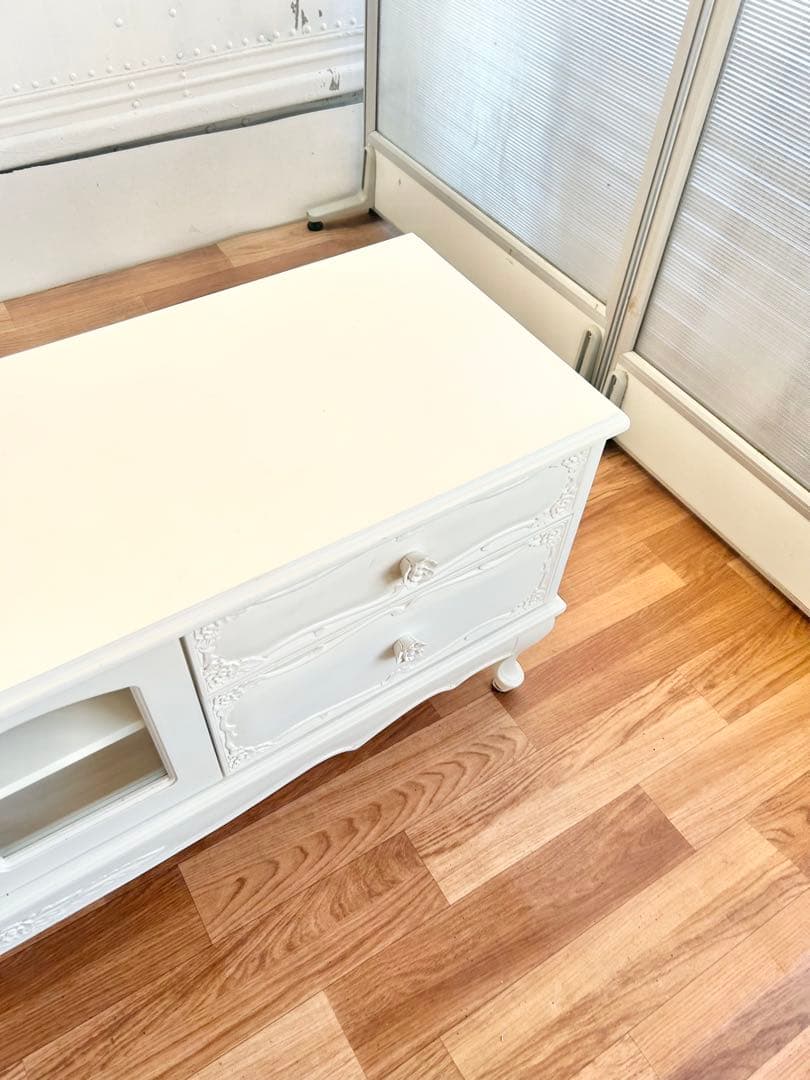 664 プリンセスローズ様ホワイト 白　猫脚 150 イタリア　リビング　a