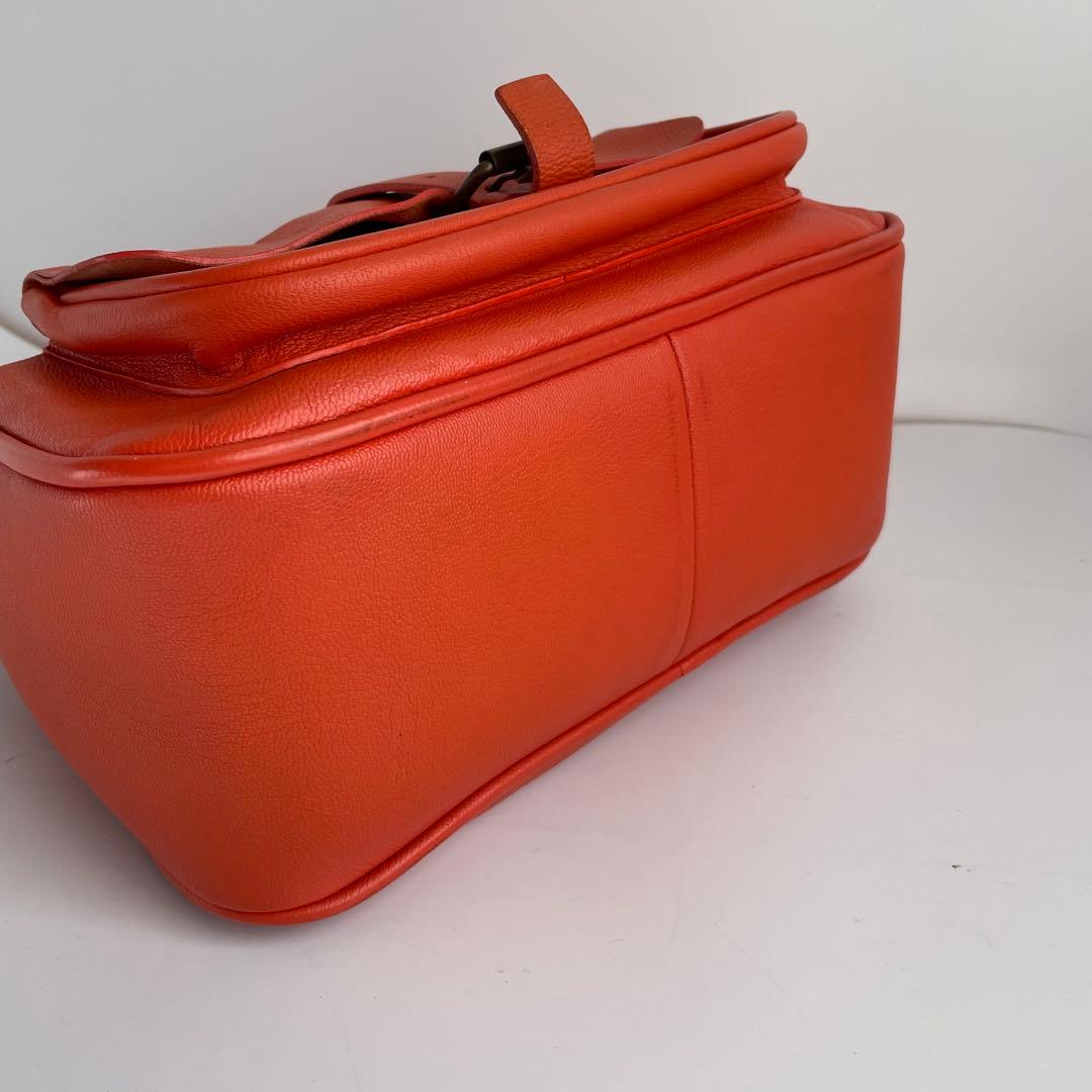 ✨極美品✨　MIUMIU ハンドバッグ　レザー　アーカイブ　オレンジ　y2k