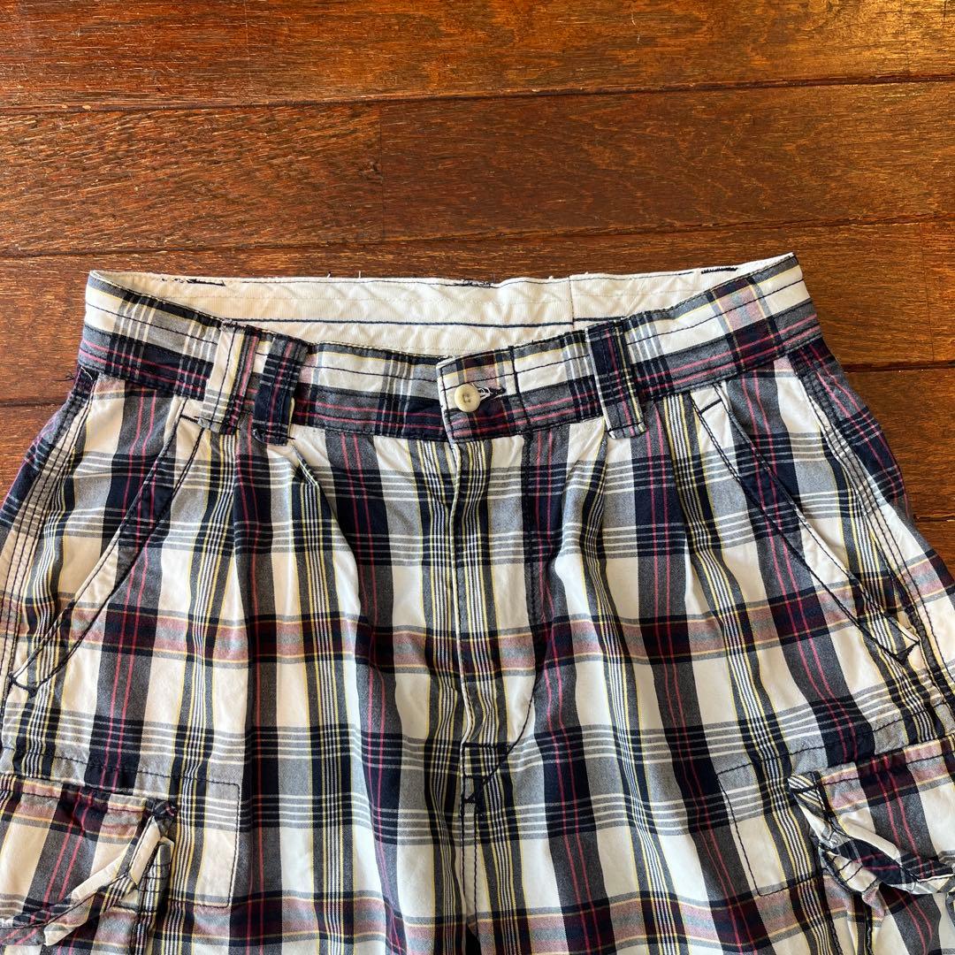 ポロラルフローレン マドラスチェック カーゴ ショーツ w34