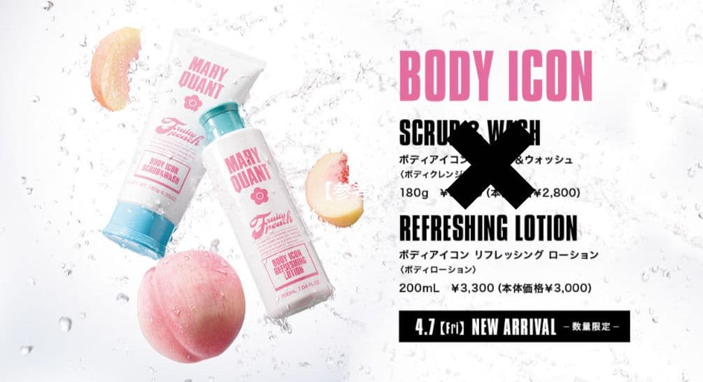 マリークワント　ボディ　アイコン　リフレッシング　ローション　セット