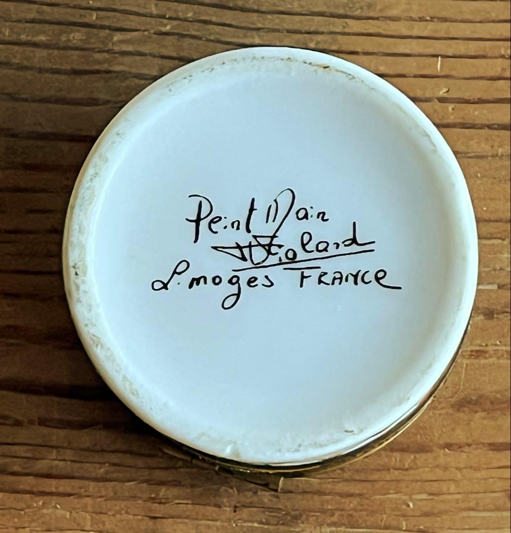 アンティーク リモージュ 蓋付 小物入れ 小箱 フランス製 ボックス