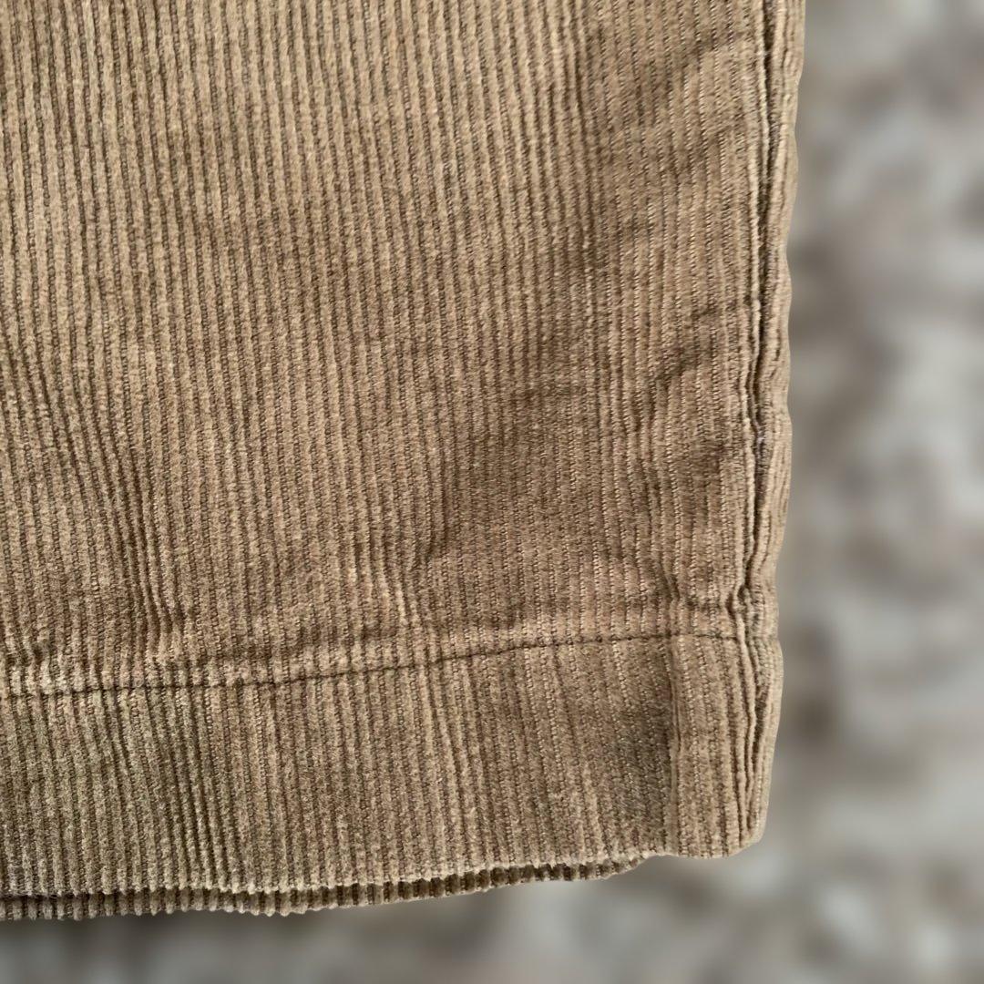 中川政七商店　綿麻のコール天　イージーパンツ　ブラウンベージュ