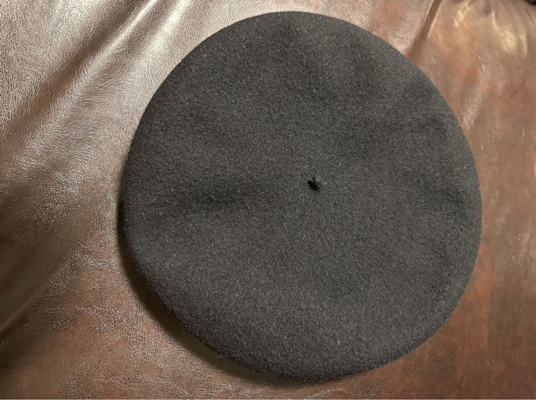 Borsalino 黒 ベレー帽 Made in Italy ボルサリーノ