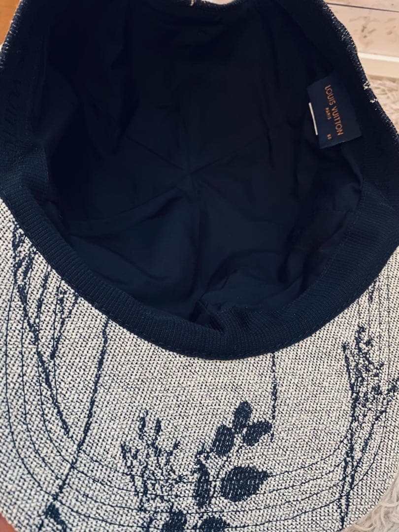 LouisVuitton ルイヴィトン フラワープリント デニム キャップ 帽子