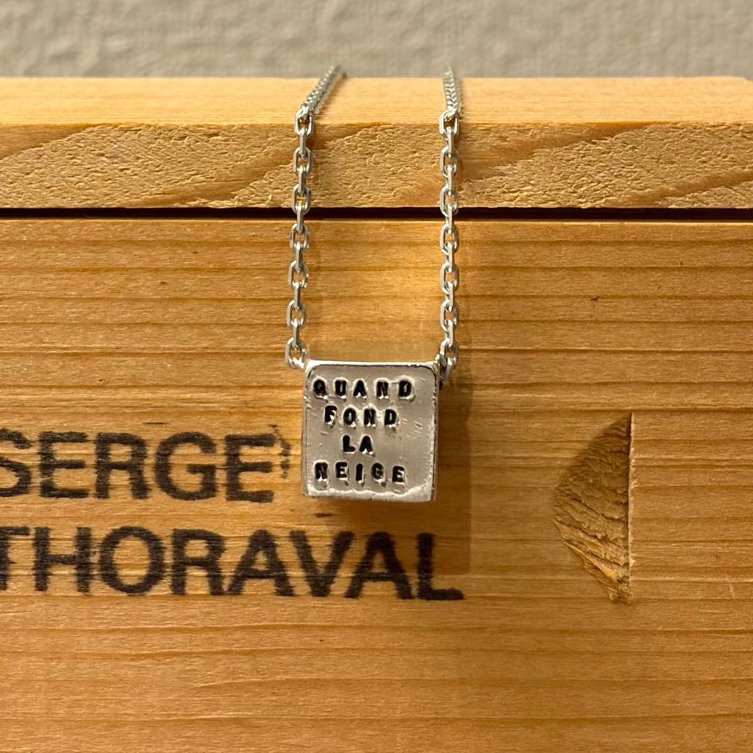 SERGE THORAVAL　雪解け　シルバーネックレス