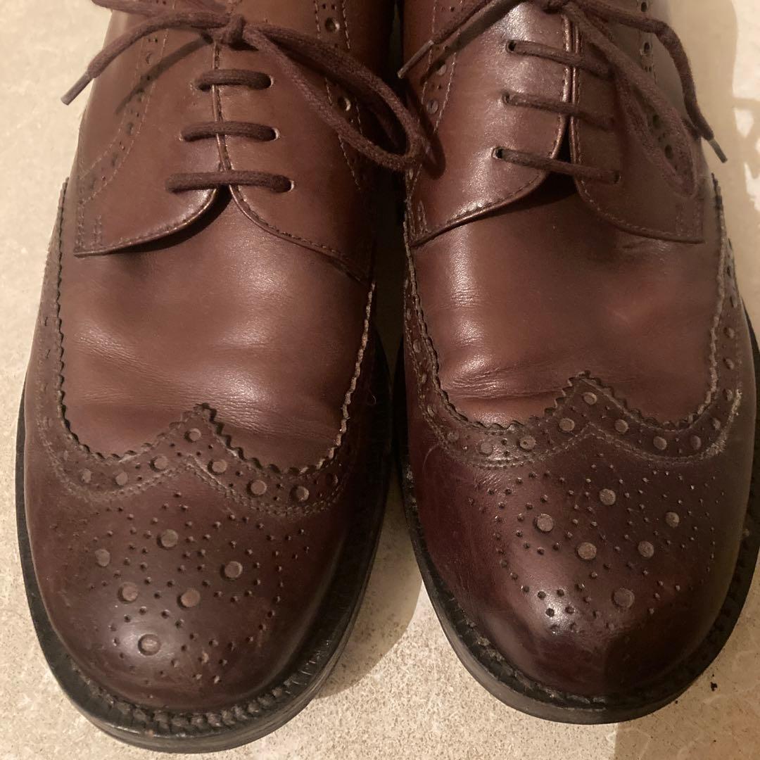 MIUMIU ウィングチップ レザーシューズ 短靴