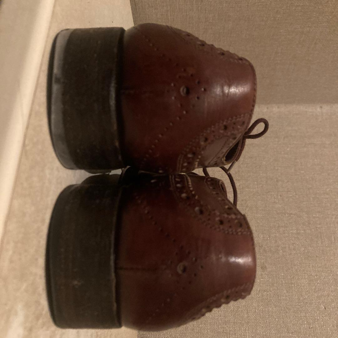 MIUMIU ウィングチップ レザーシューズ 短靴