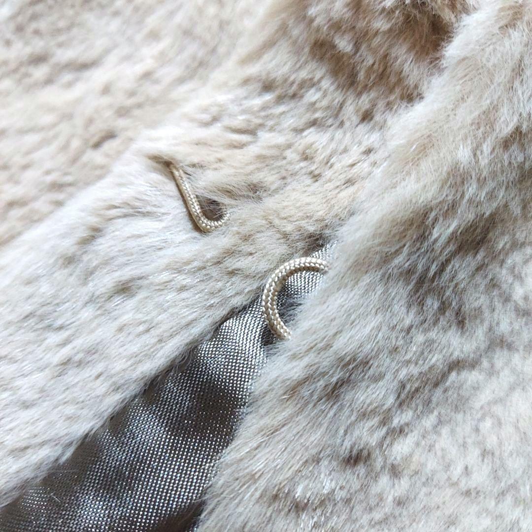 アナグラム　パリ　ノーカラー　ラビットファーコート　フランス製　本革　M