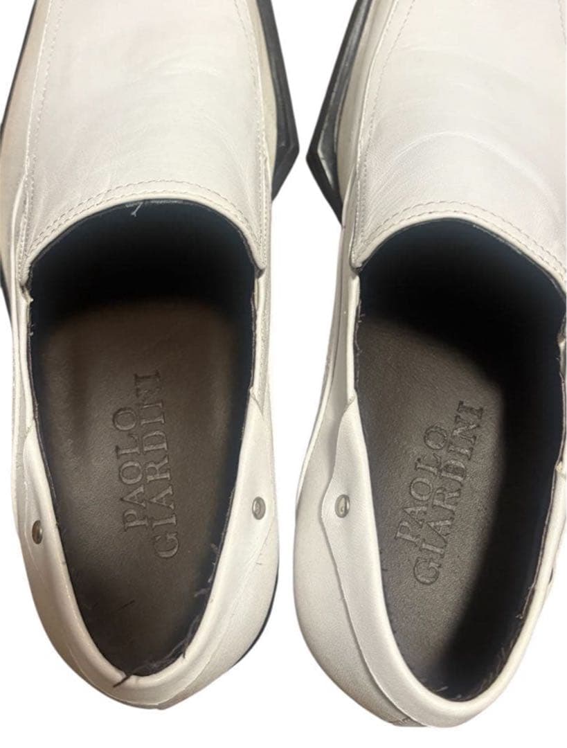 squareto white boots デカ靴 y2k archive