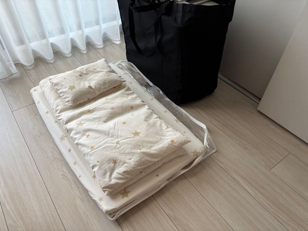 ひ*）様 コンビ すくすや トモネル｜コンパクトベビーベッド＋ベビーふとん7点セ