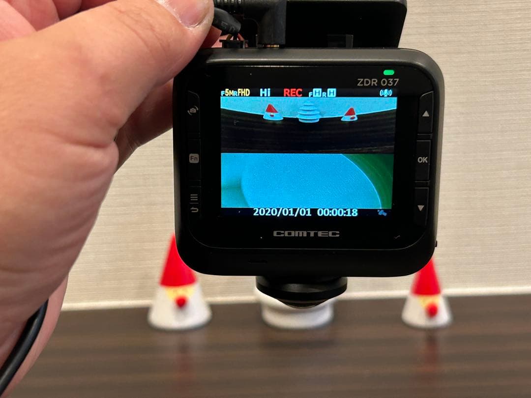 COMTEC ZDR037ドラレコ前後　360° 駐車監視直結配線付中古