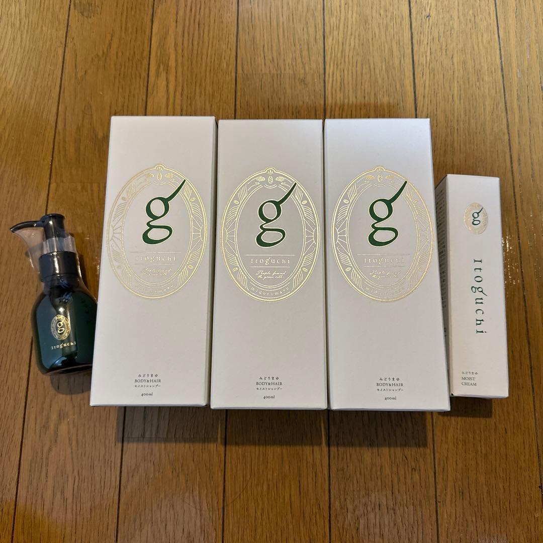 【まとめ売り】みどりまゆ シャンプー3本 保湿クリーム1本 ヘアミルク1本