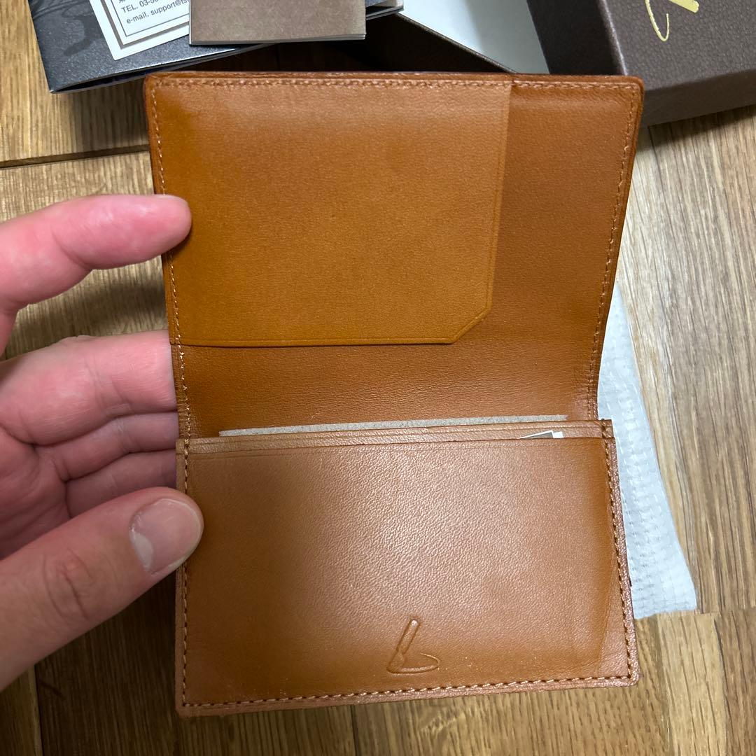 【新品未使用】土屋鞄　ブライドルレザー　ダークグリーン レザー 名刺入れ