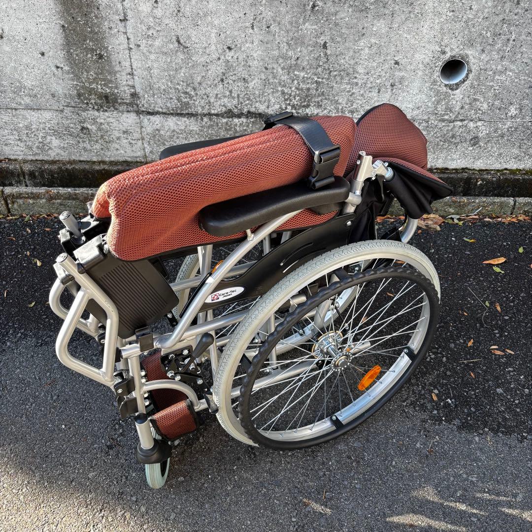 【美品】　車椅子 軽量　ケアテックジャパン　ハピネス　自走介助　アルミ製