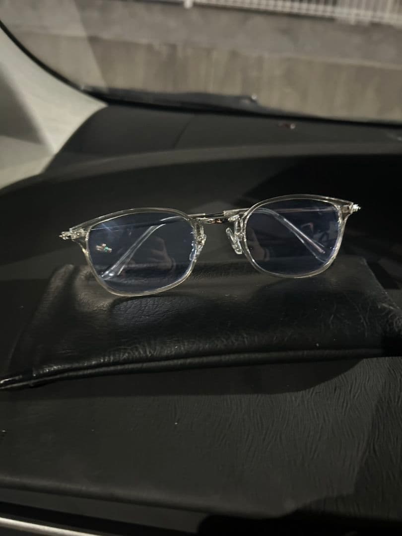 クリアフレーム ボストン型 PCメガネ