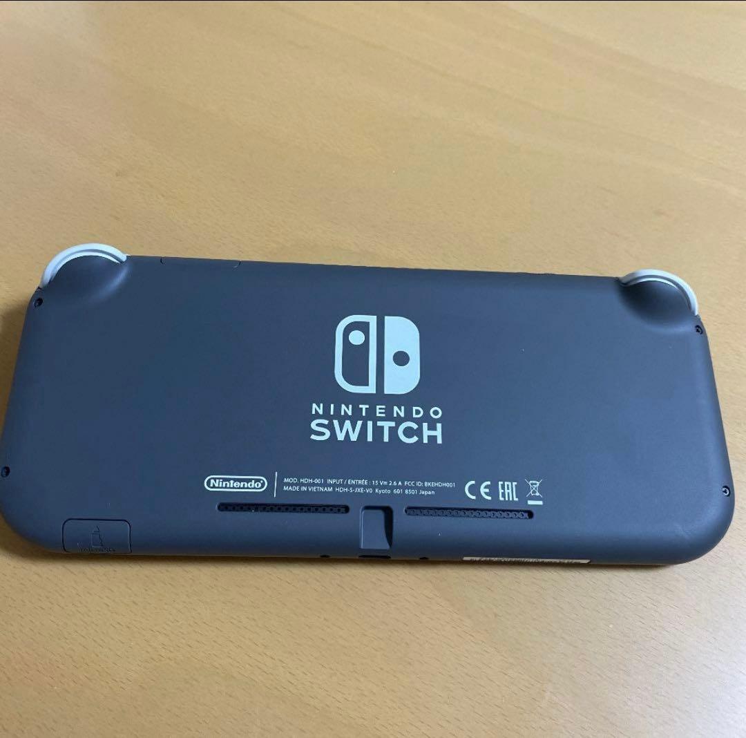Nintendo Switch Liteグレー 本体純正充電器・箱・ケース付