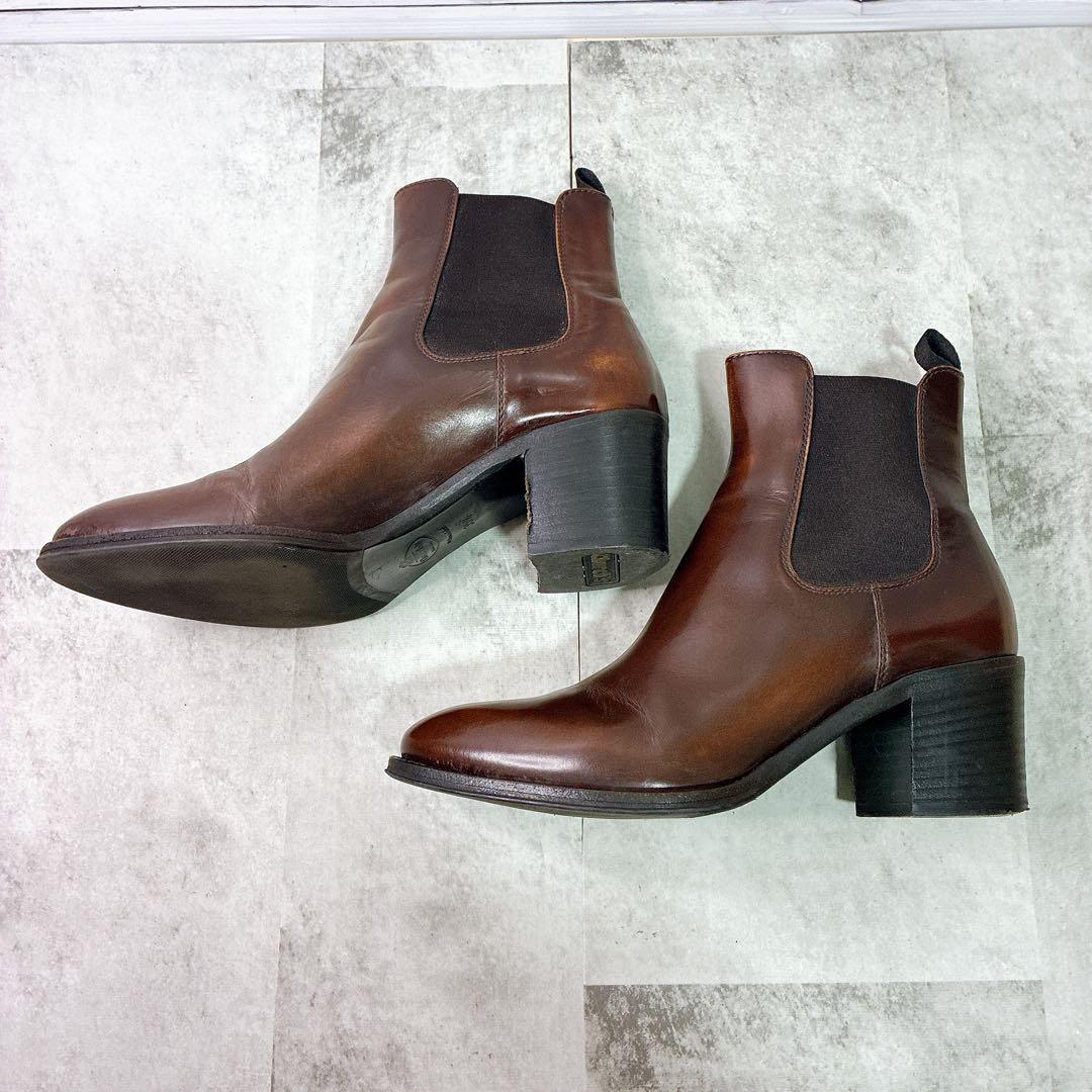 希少✨Church’s（チャーチ） サイドゴアブーツ レザー 22.5 ブラウン