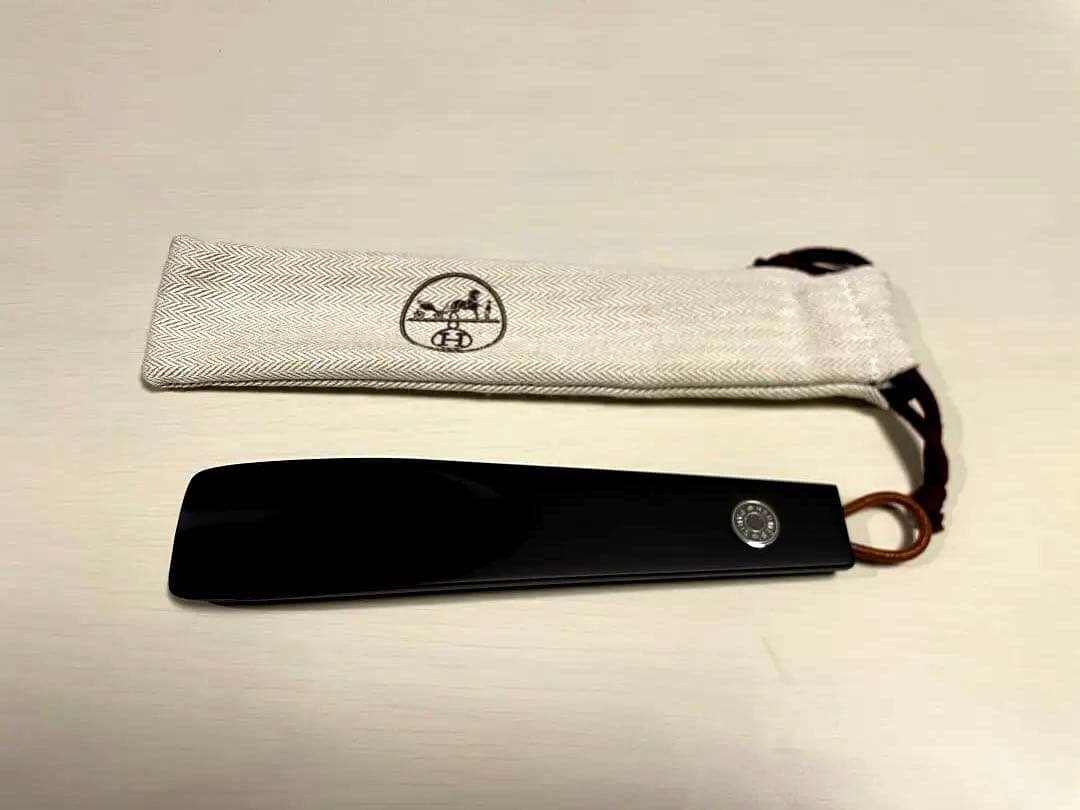 Hermès エルメス　ブラック 靴ベラ