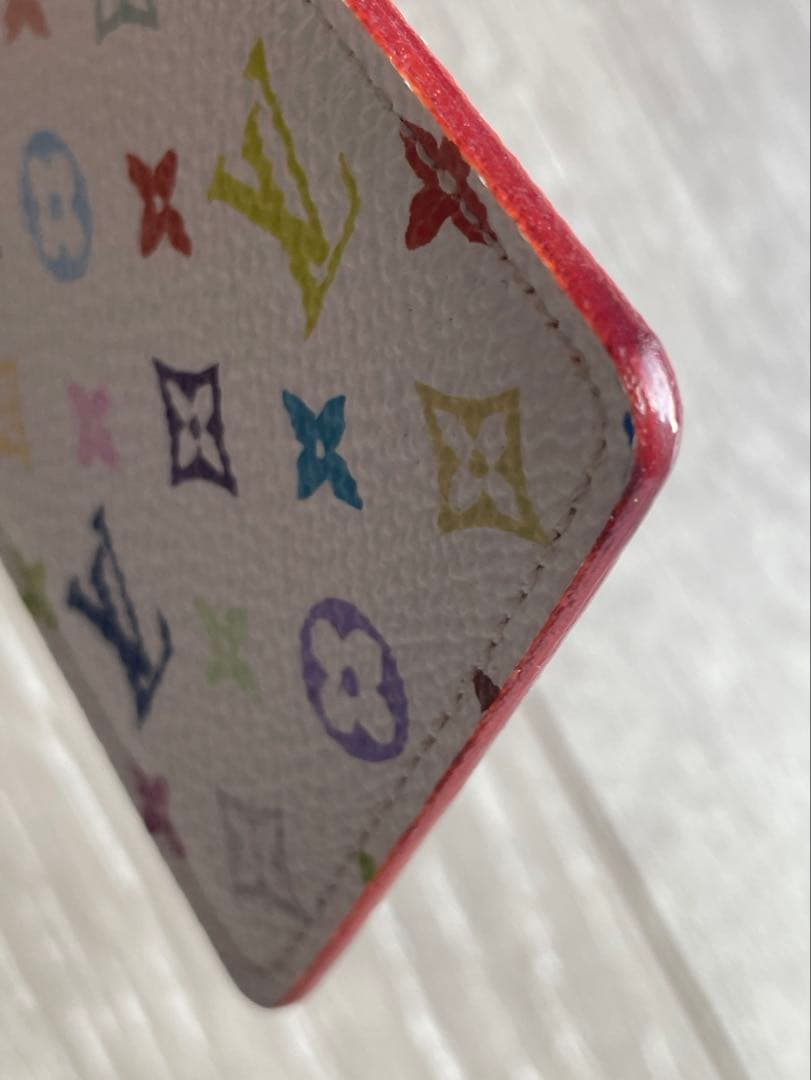 【人気】ルイヴィトン ミラー M92650 マルチカラー ホワイト 鑑定済み