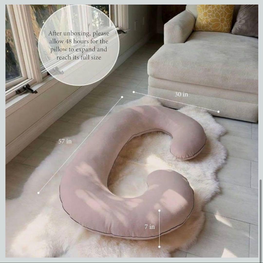 オーガニックコットン 身体用枕 クッション サイズ不明 インテリア小物 寝具