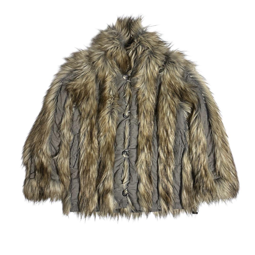 PERVERZE Double Face Nylon Fur Coat ファー