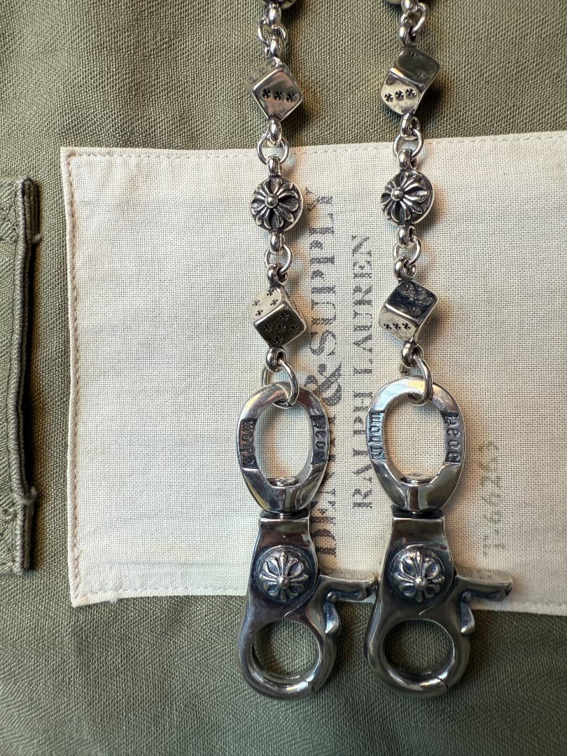 【Dice × Flower ウォレットチェーン】 重厚で存在感QBSZSZ01