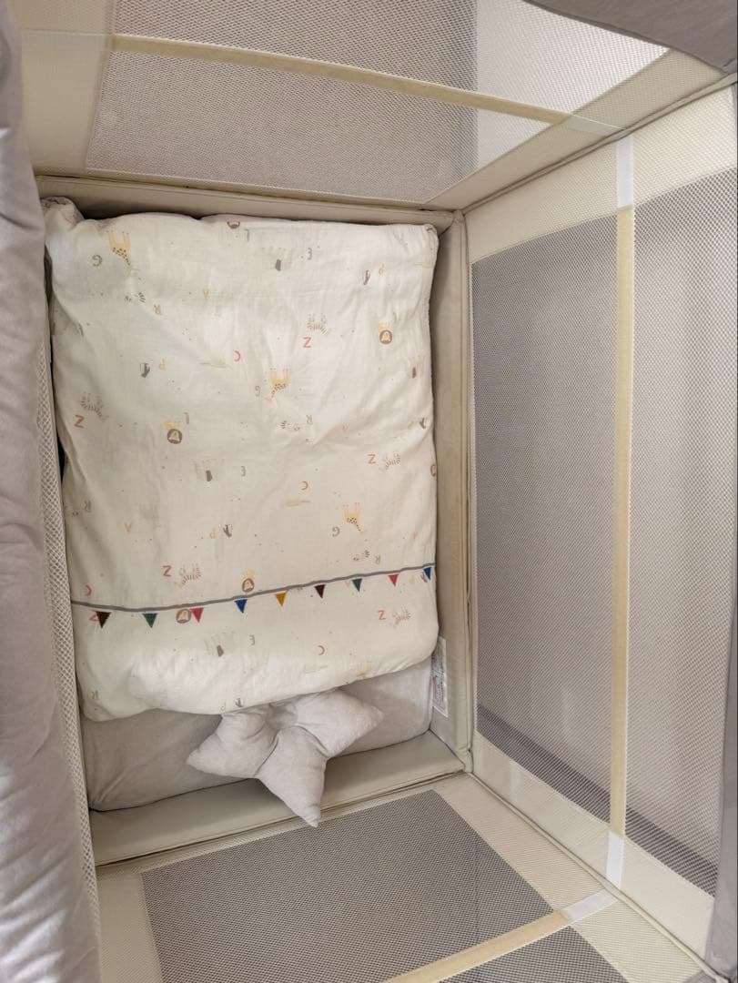 日本製の布団一式セット ココネルエアープラス AB ベビーベッド Aprica