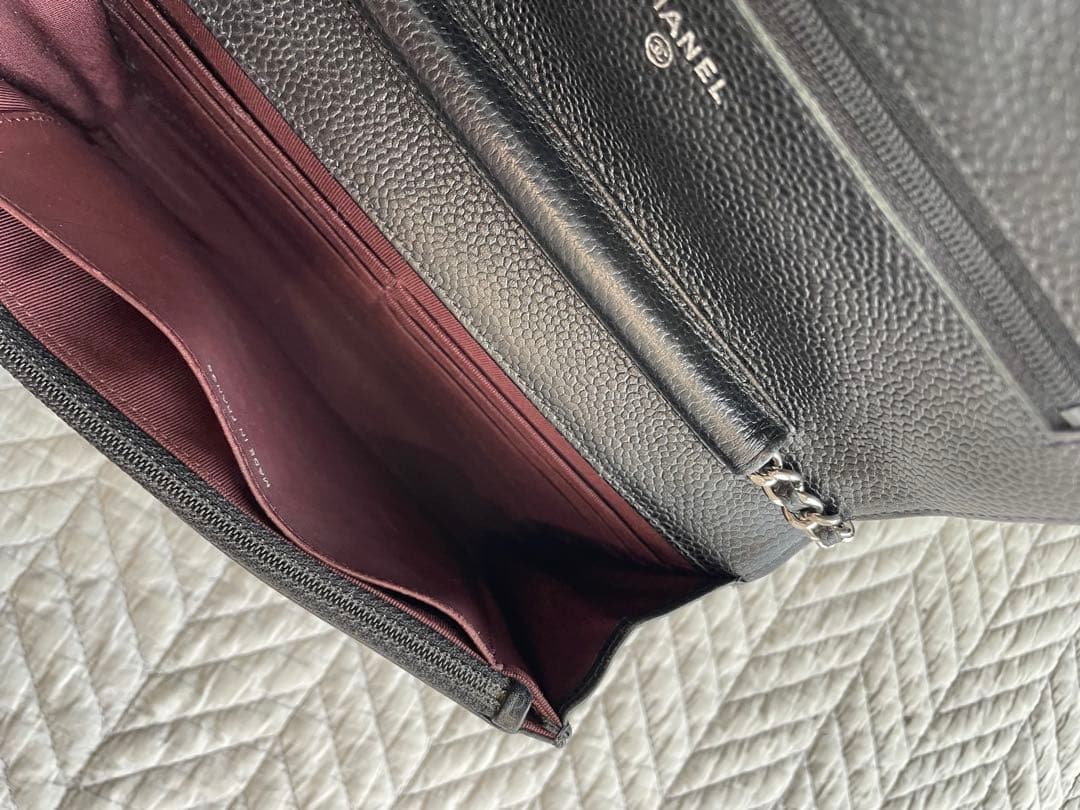 専用シャネル　キャビアスキンチェーンウォレット