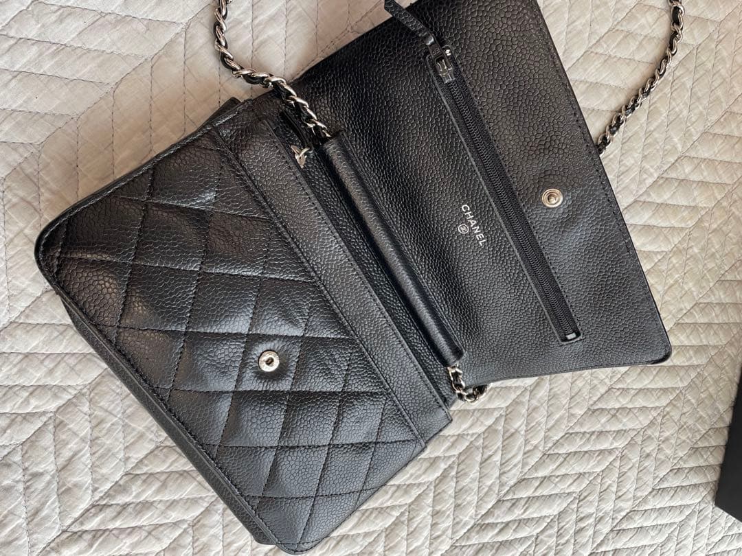 専用シャネル　キャビアスキンチェーンウォレット