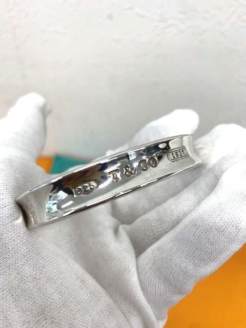 専用本日限定ティファニー☆シルバーバングル☆ナローバングルSILVER☆磨き済