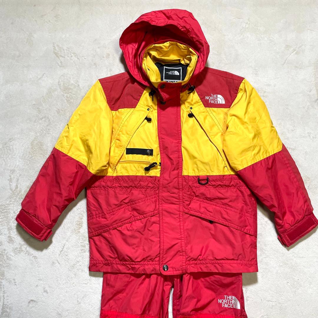 90’s ノースフェイス　SKI WEAR セットアップ　刺繍ロゴ　L相当