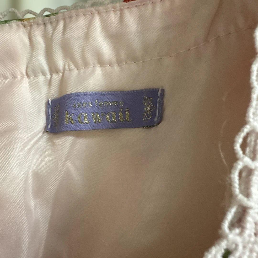 axeskawaii イチゴのワンピース