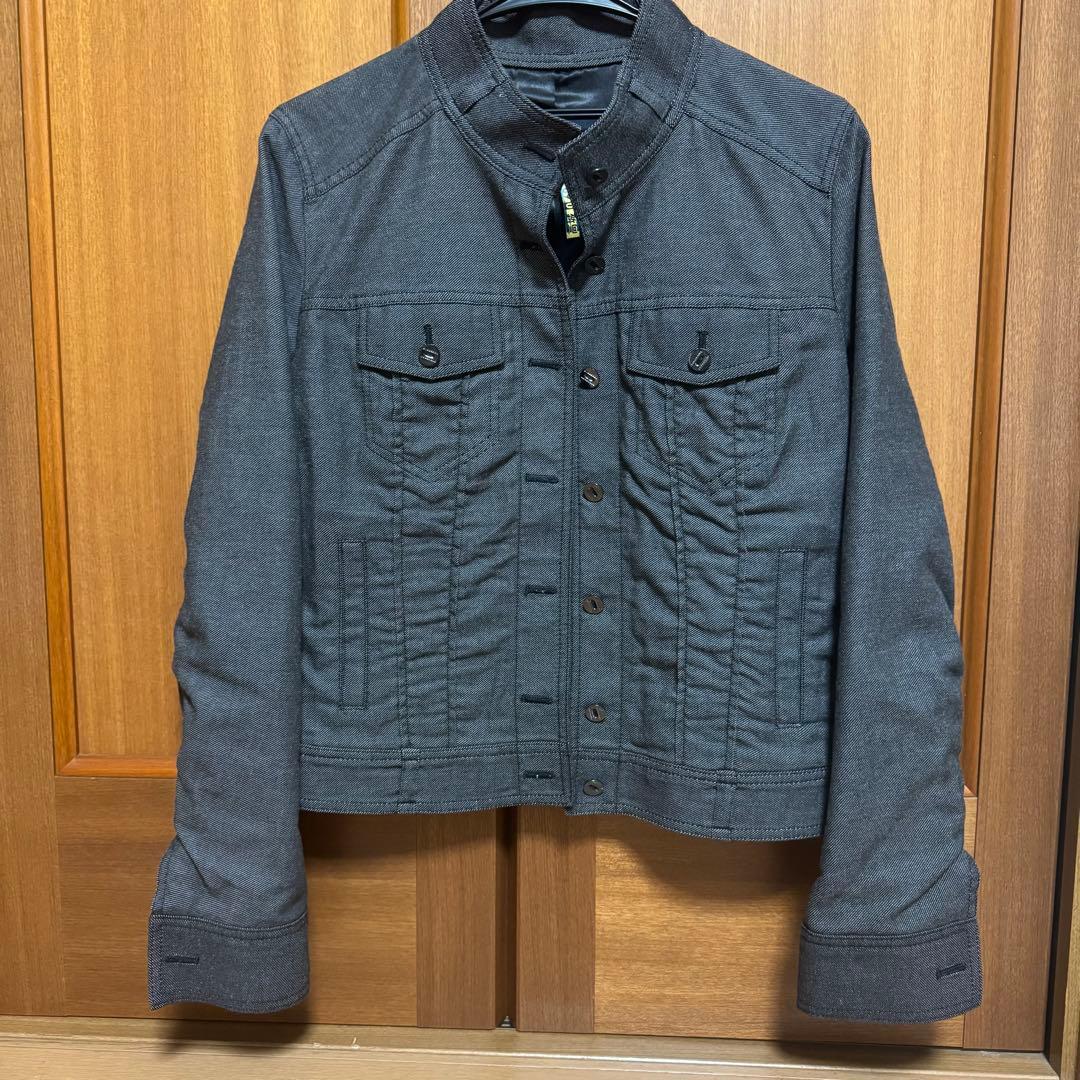 BURBERRY ブラック デニム ジャケット サイズ40