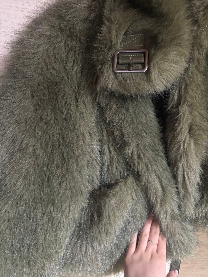 POCKET POINT FAUX FUR コート