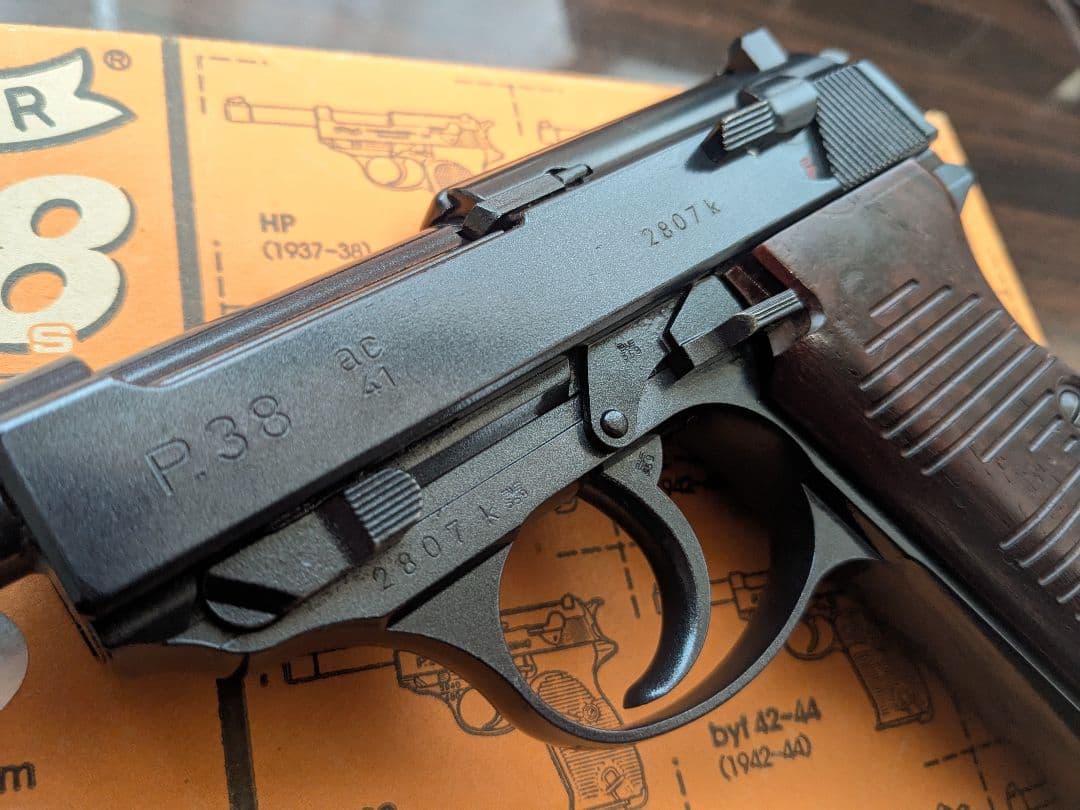 マルゼン　キャロム　P38 モリブデンブルー　カスタム　ガスブローバック