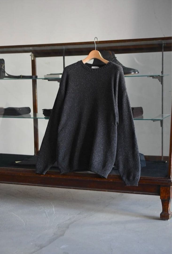 HERILL コットンシルクアメリカンデッドストックセーター
