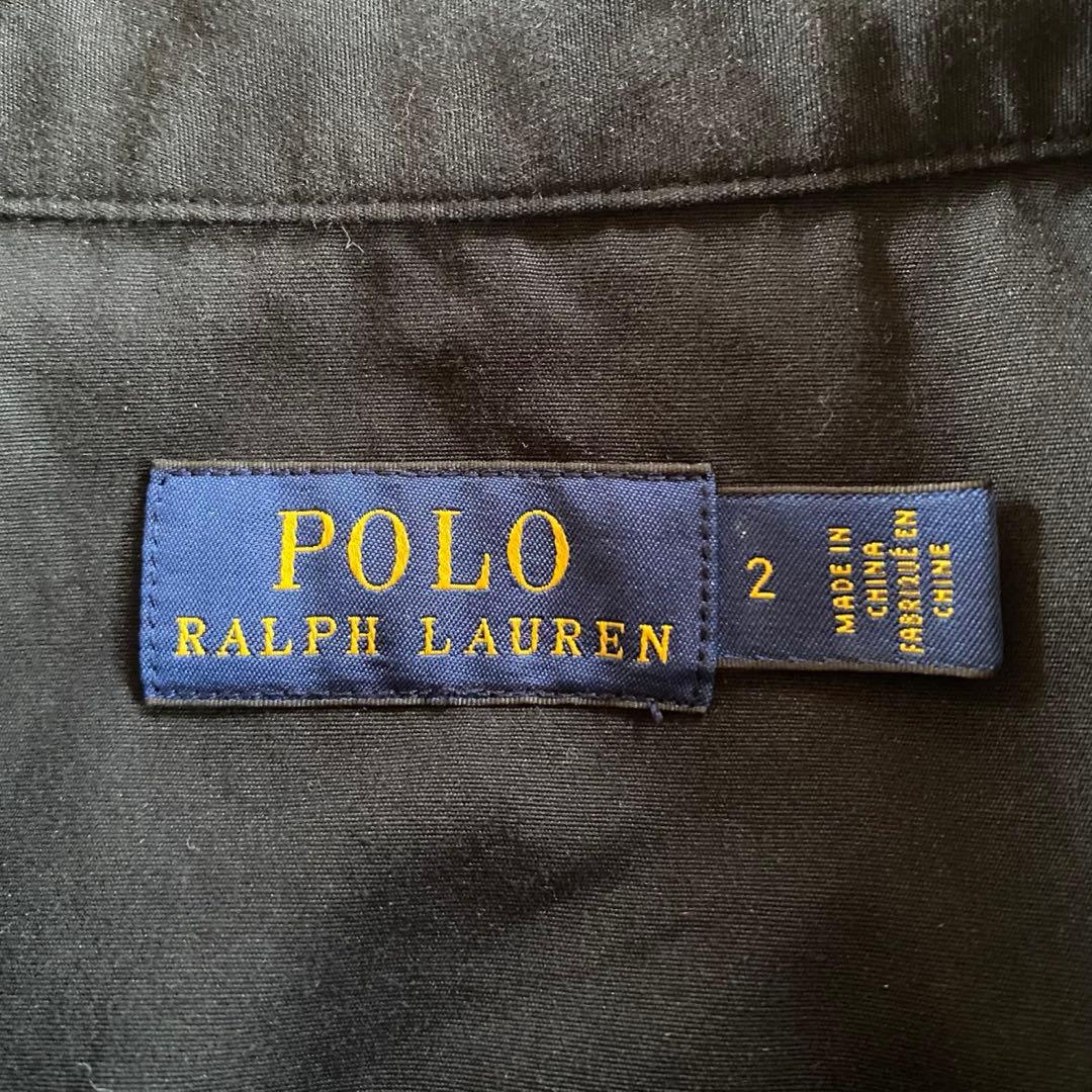 美品✨ポロラルフローレン　シャツワンピース　レースアップ　フレア　ロング