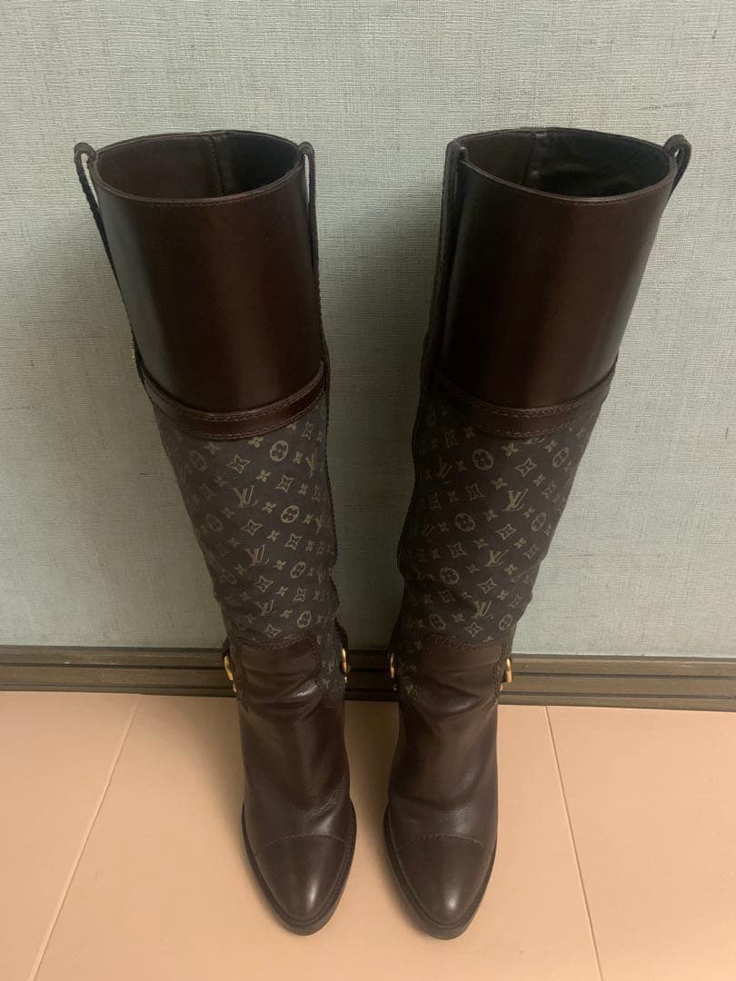 Louis Vuitton ルイヴィトン　ロングブーツ ブラウン
